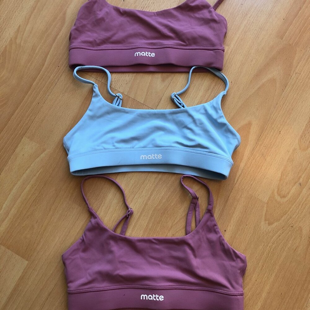 Matte Collection Aerolux Sports Bra, Size XS